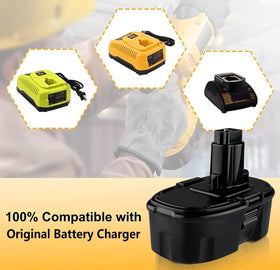 Smart protection circuit on SupeRakita 18V battery safeguards.