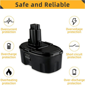 SupeRakita 18V battery side profile showing compact design.