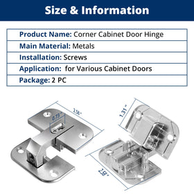 Superbobi lazy-susan hinge enabling concealed cabinet access