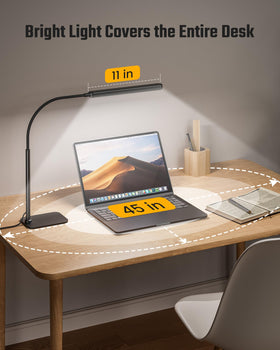 SUPERDANNY three color temperatures with smooth dimming for task-based lighting.