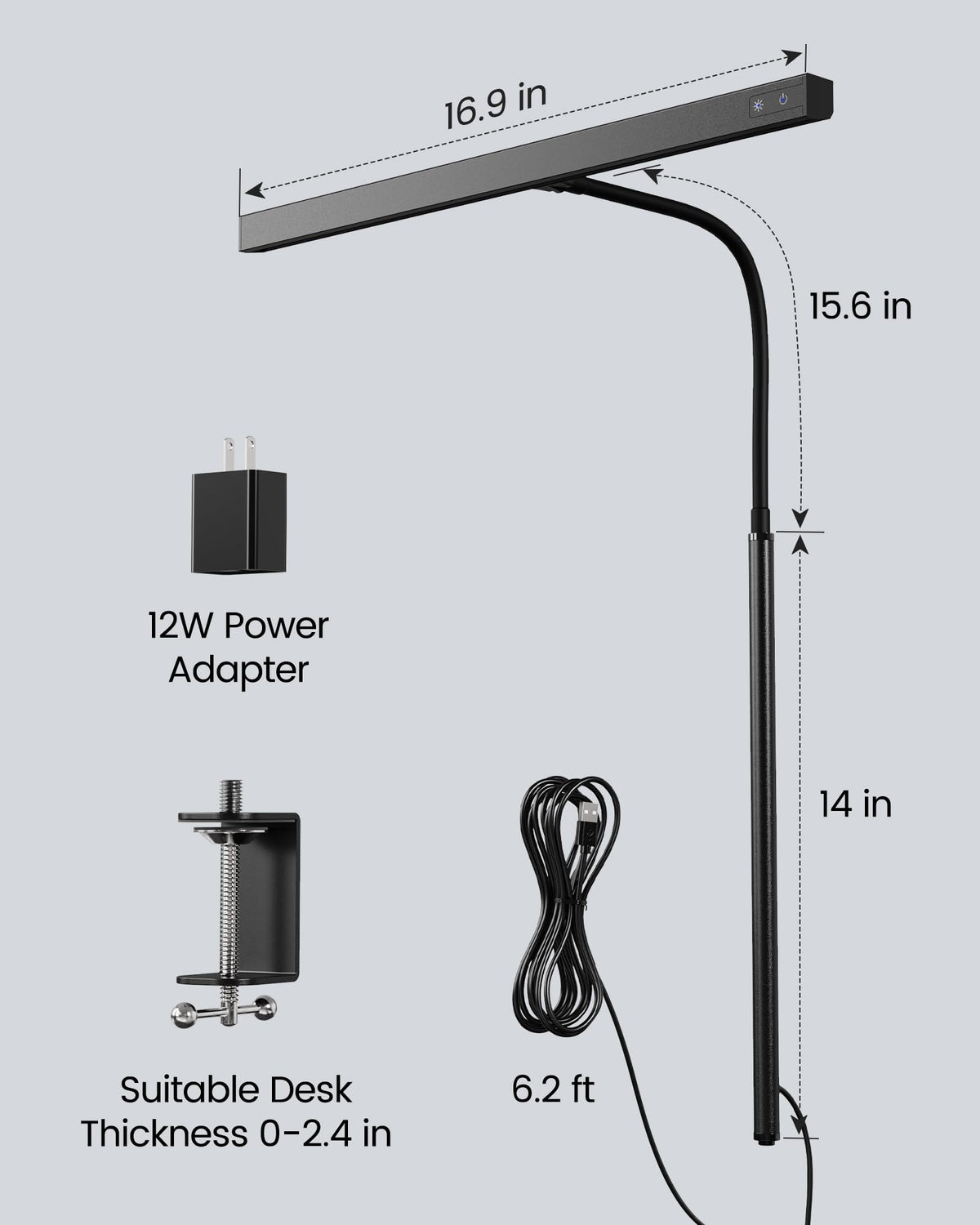 SuperDANNY desk lamp ideal for reading, studying, and crafting