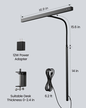 SuperDANNY desk lamp ideal for reading, studying, and crafting