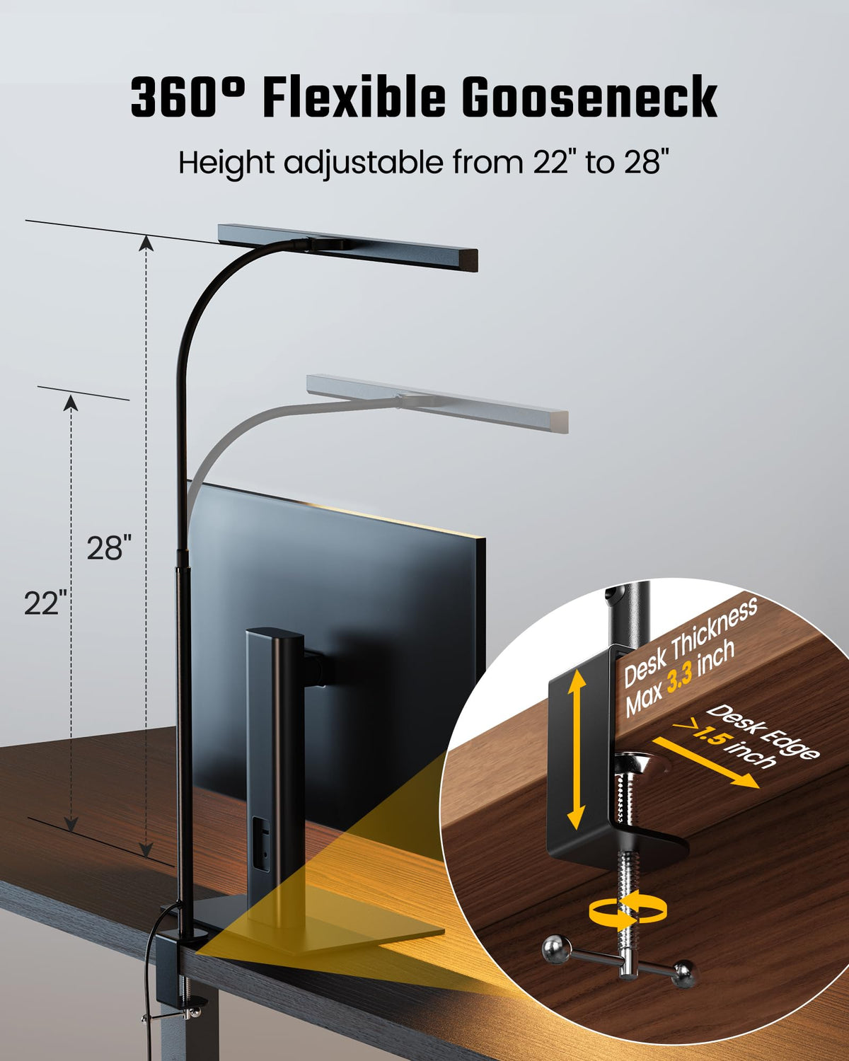 SuperDANNY energy-efficient LED desk lamp reduces energy use
