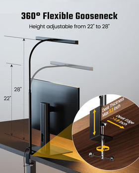 SuperDANNY energy-efficient LED desk lamp reduces energy use