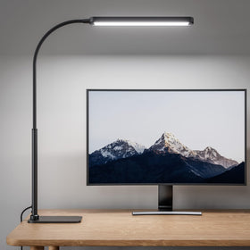 SUPERDANNY eye-caring desk lamp base provides stable placement on any flat surface.