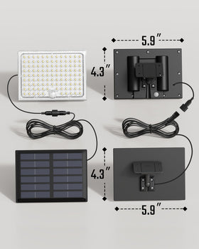 SUPERDANNY IP65 durable ABS casing resists rain and harsh weather.