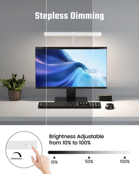 SUPERDANNY LED desk lamp three-color temperature options for different tasks
