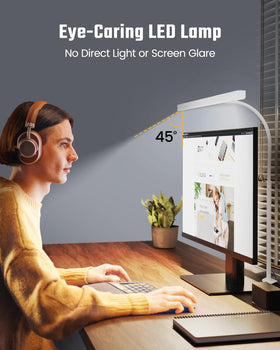 SUPERDANNY LED desk lamp gooseneck 360 flexing for precise positioning