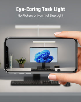 SUPERDANNY LED desk lamp white finish complements modern desks