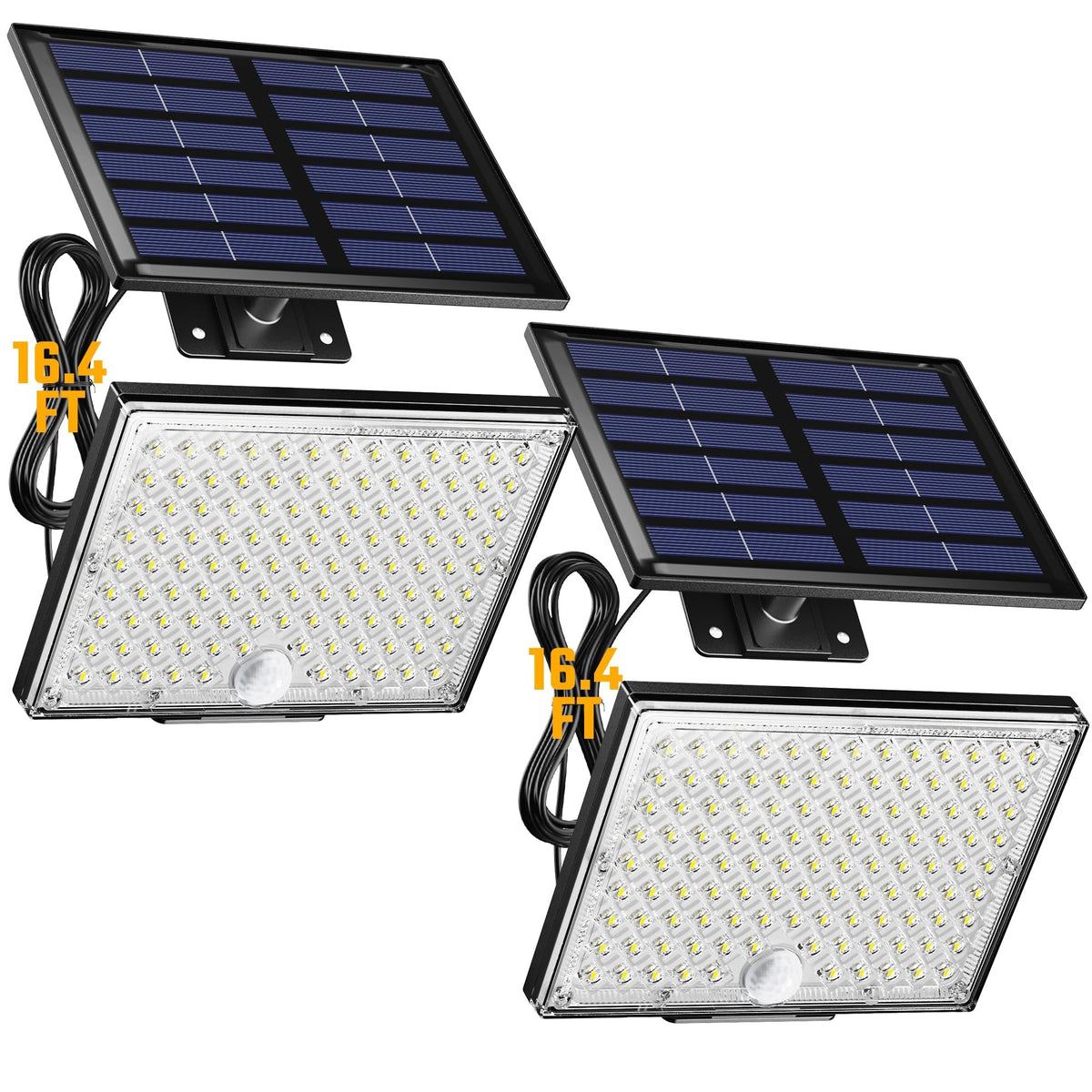 SUPERDANNY solar outdoor light with 113 LED beads for bright perimeter illumination.