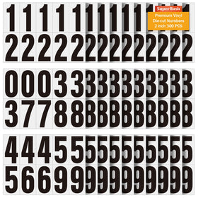 Superflash 2-inch numbers for mailbox, highly visible for mail carriers day or night.