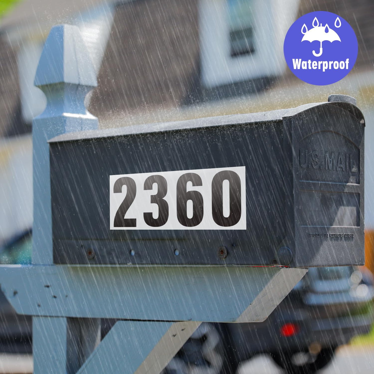 Superflash multi-digit number sticker set, ideal for addresses and bins.