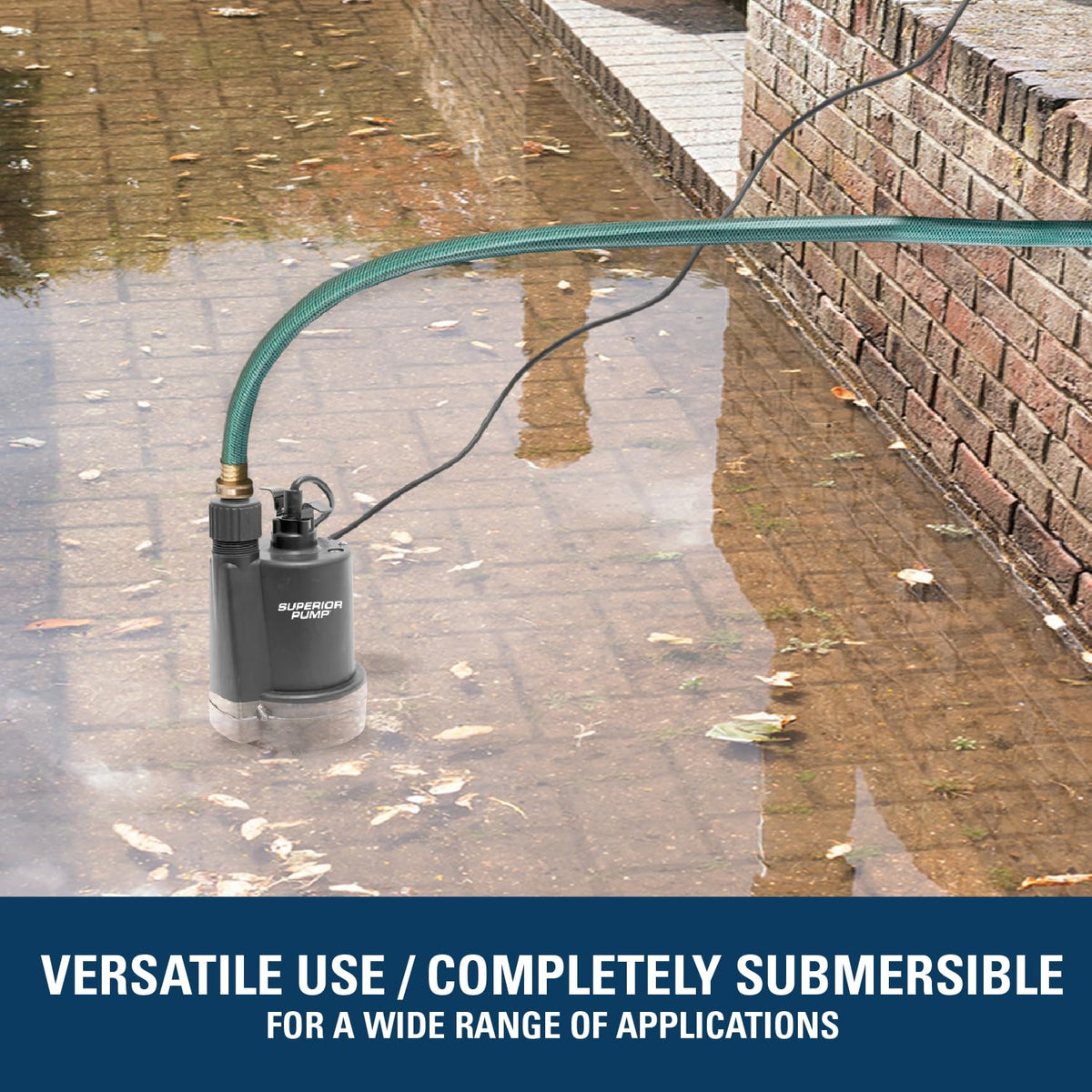 Superior Pump 91250 base fits standard 6 inch floor drains for easy installation