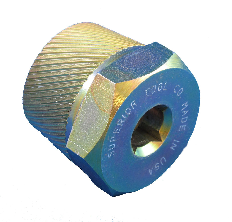 Superior Tool 05255 with helical knurl bite grips stubborn drains for reliable removal.