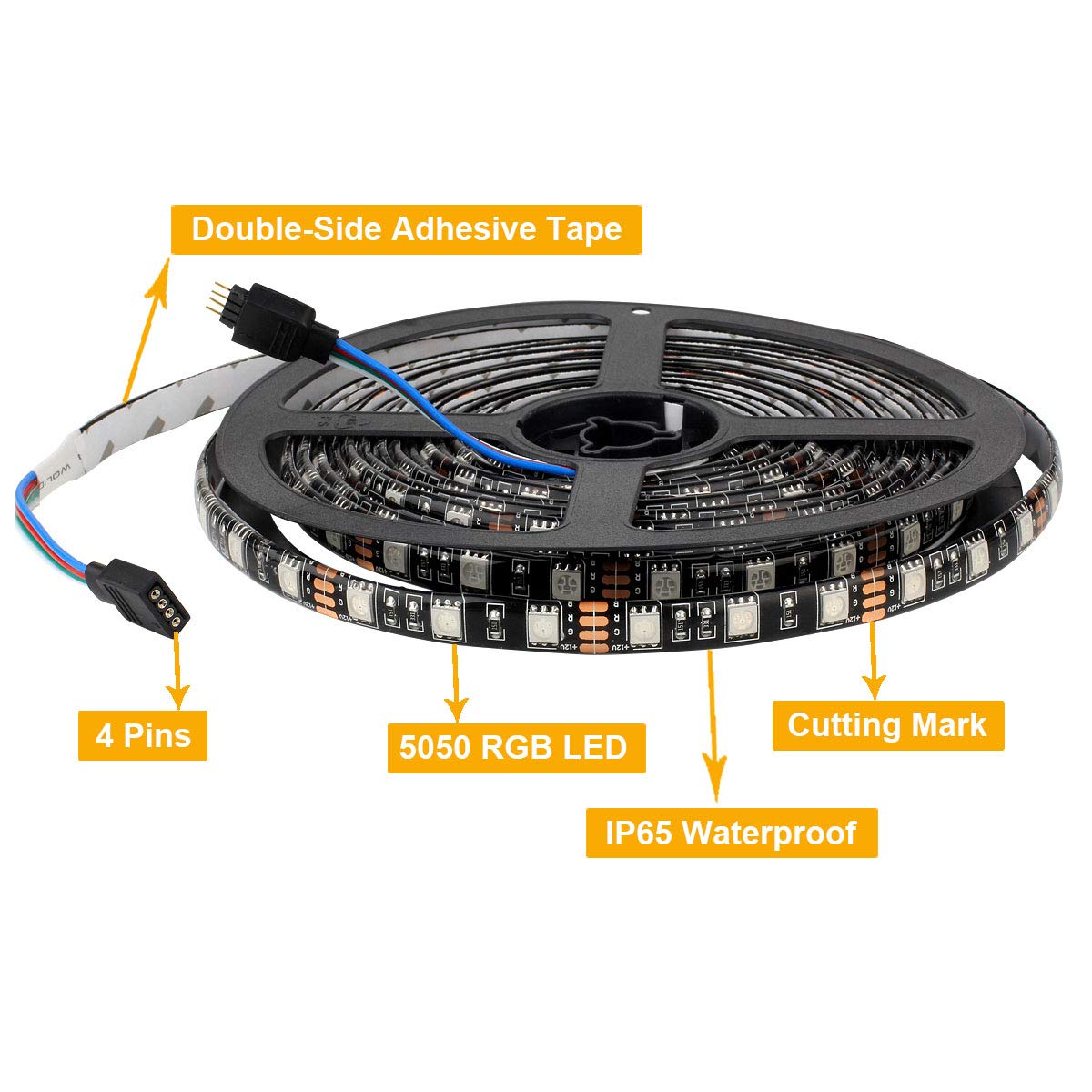 SUPERNIGHT RGB 5050 LEDs offer vibrant color options for mood lighting.