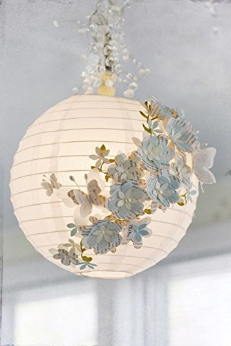 Supla white paper lanterns hanging setup for easy DIY garland effects