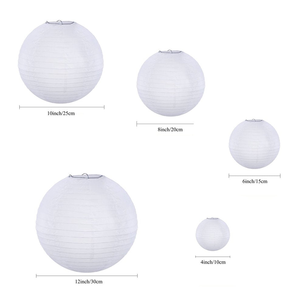 Supla white paper lantern round 6-inch enhances event ambience