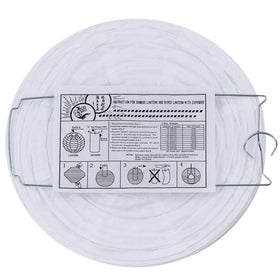Supla white paper lantern round 8-inch creates warm party lighting