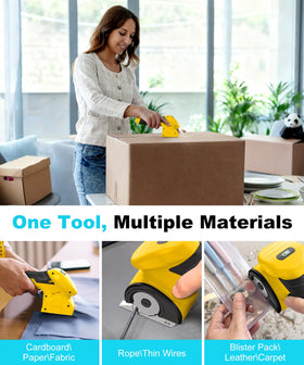 Supleap 2026 cordless scissors cutting plastic sheets cleanly