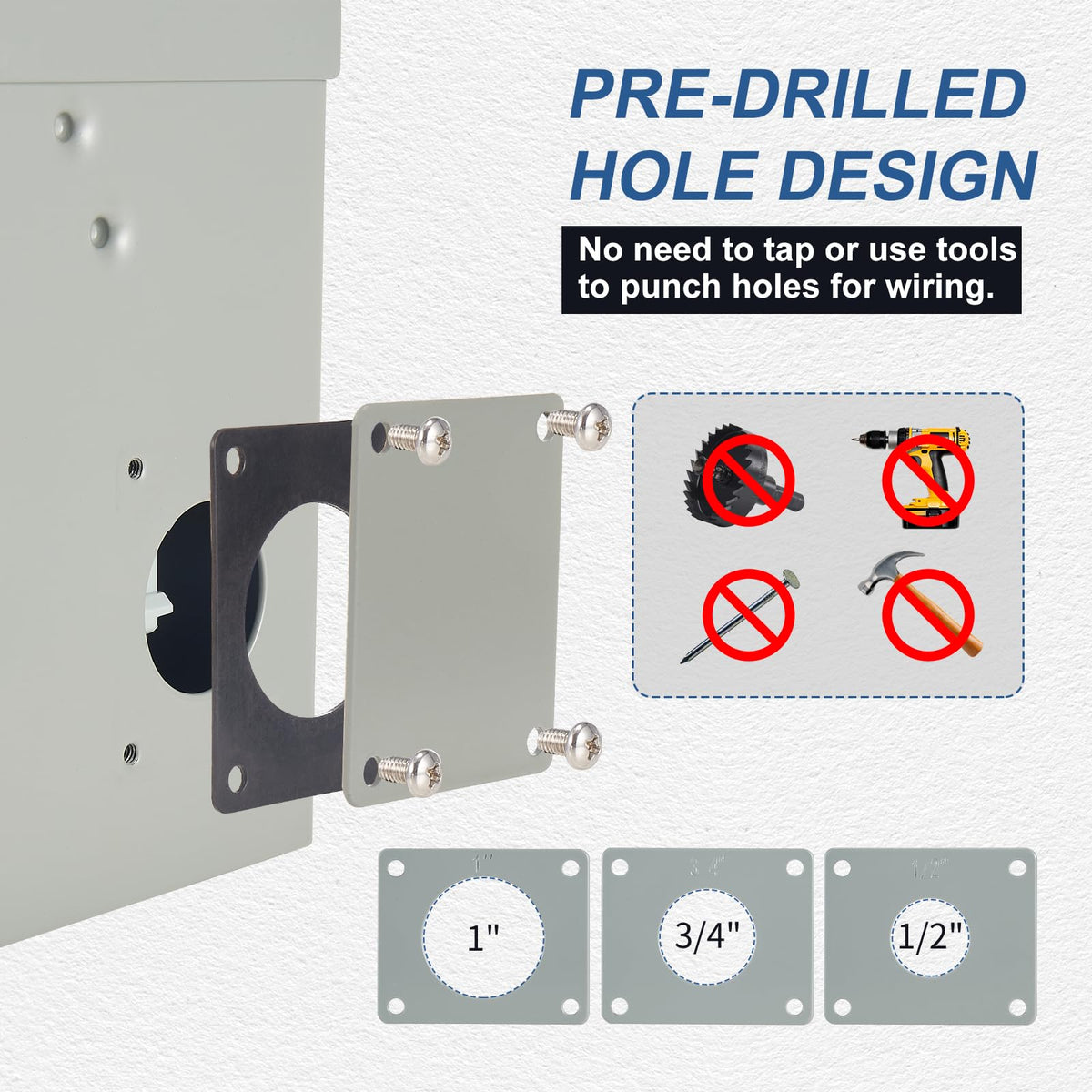 Suplevel interior wiring terminals illustrating robust 4-wire configuration.