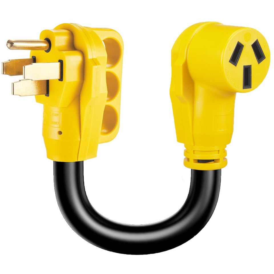 Suplevel NEMA 14-50P to 10-50R adapter cord for kitchen ranges and ovens.
