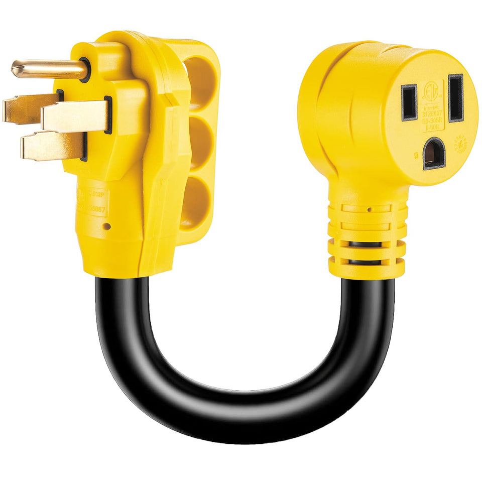 Suplevel welder adapter cord 50A plug enables high-current welding connections.