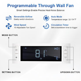 Suplife installation templates and cord simplify thru-wall mounting.