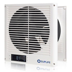 Suplife 8-inch room-to-room fan front view for quiet air circulation.