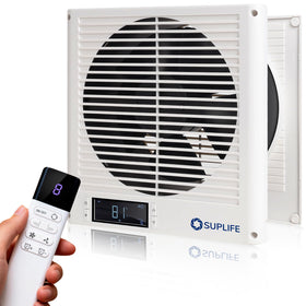 Suplife 8-inch through-wall fan remote control enables easy operation from across rooms