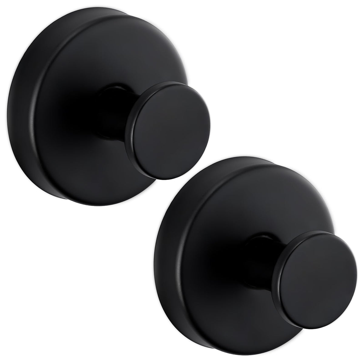 Supopular heavy-duty suction hook on glass surface secures towels.