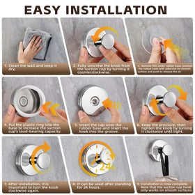 Supopular suction hook resists humidity and rust in wet areas