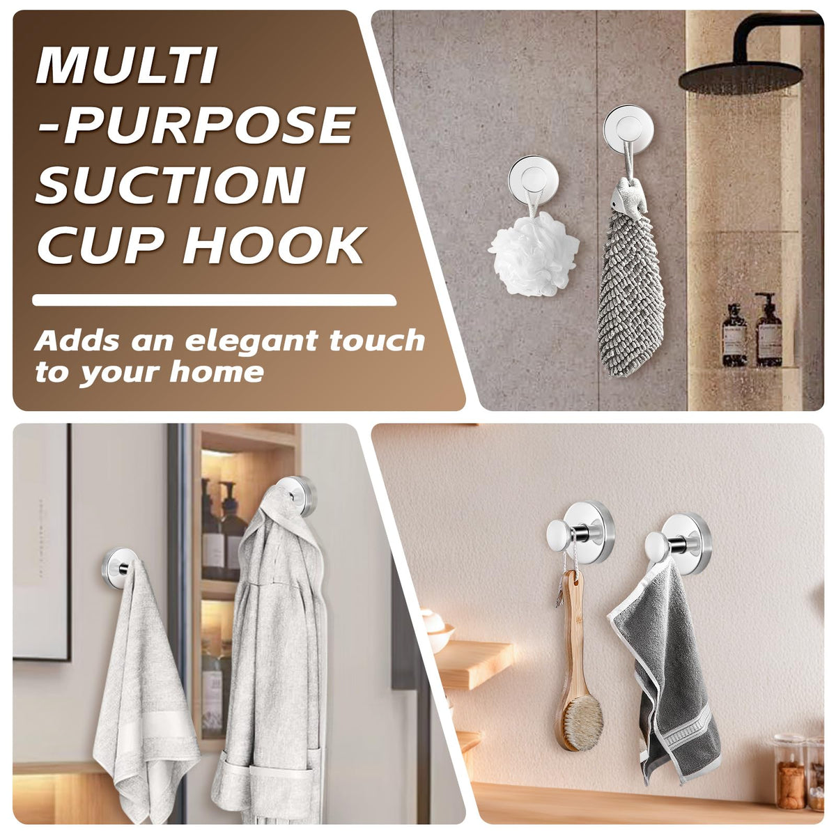 Supopular suction hook display wreaths on wall