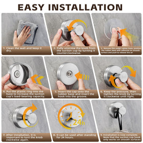 Supopular heavy-duty hook anchors loofahs and towels in showers.