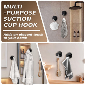Supopular wreath-display hook with suction holds decorations.