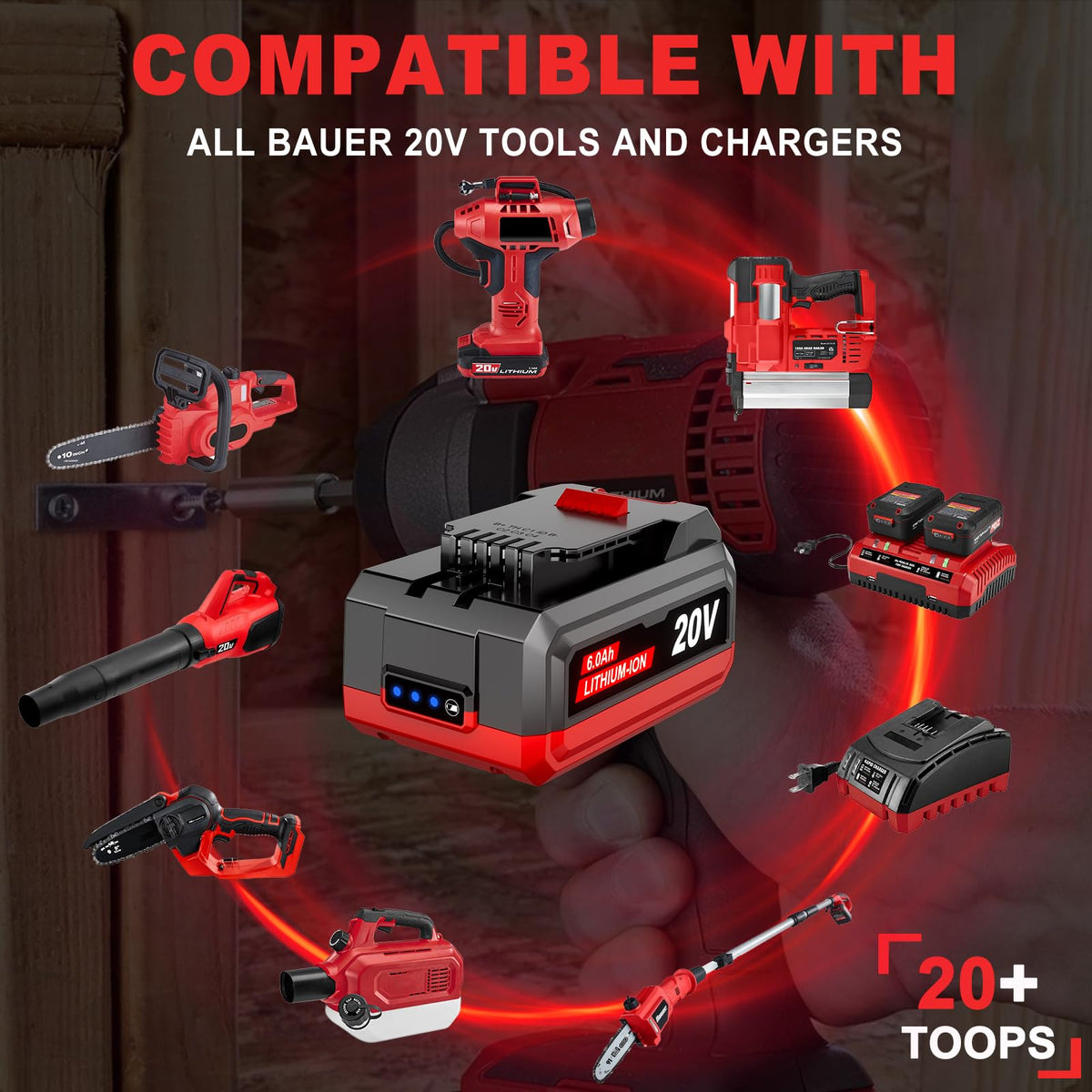 Supowill battery offers up to 1000 recharge cycles for long-term use.