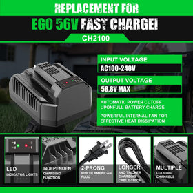 Supowill dual-battery charger enables fast two-pack charging for EGO 56V