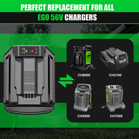 Intelligent dual-slot charging system prevents overcharge on EGO packs