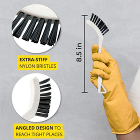 SupplyMaid sink drain brush helps polish drains and prevent buildup.