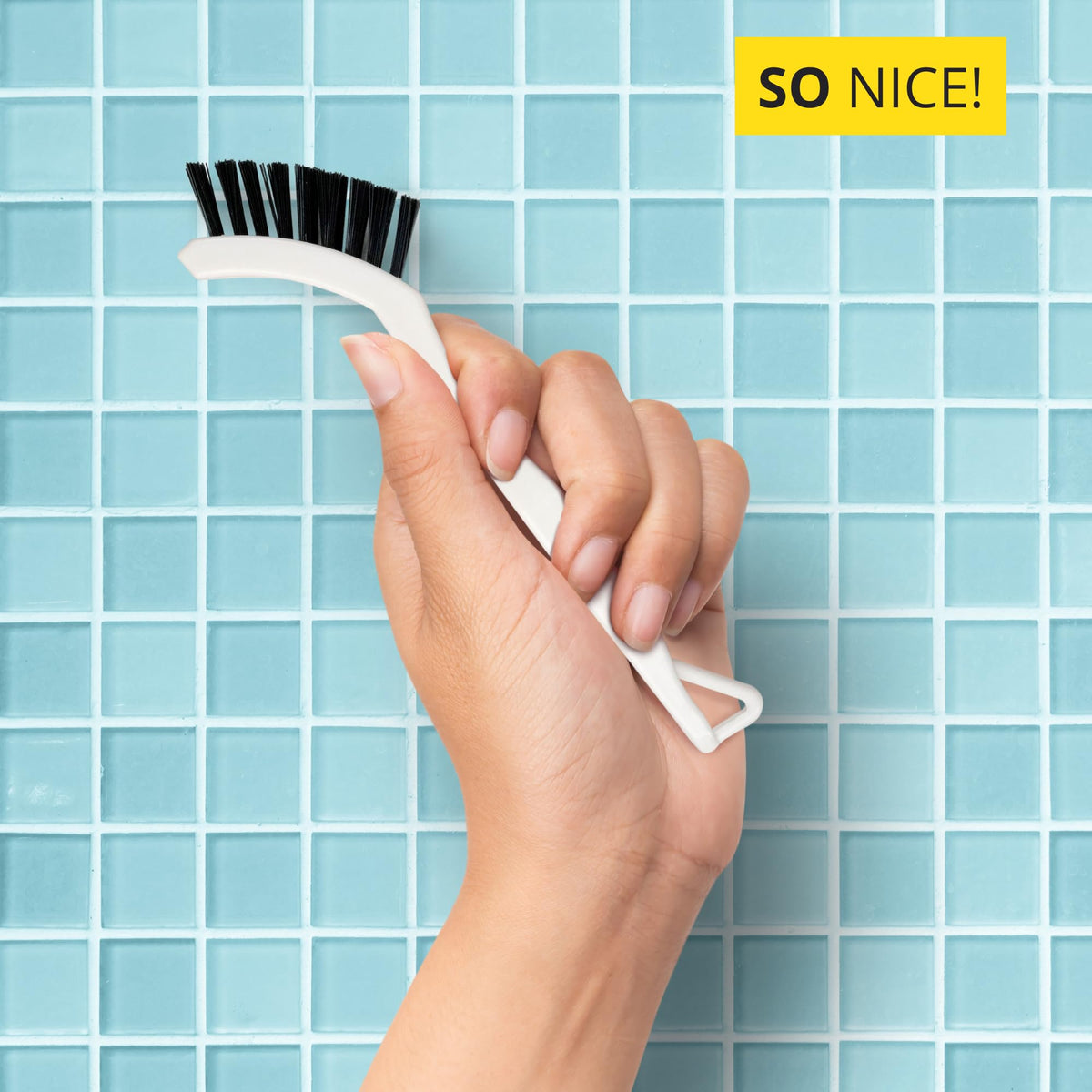 SupplyMaid tile and grout cleaning brush for versatile surface scrubbing.