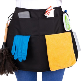 SupplyMaid waterproof professional apron with a full setup for streamlined cleaning tasks
