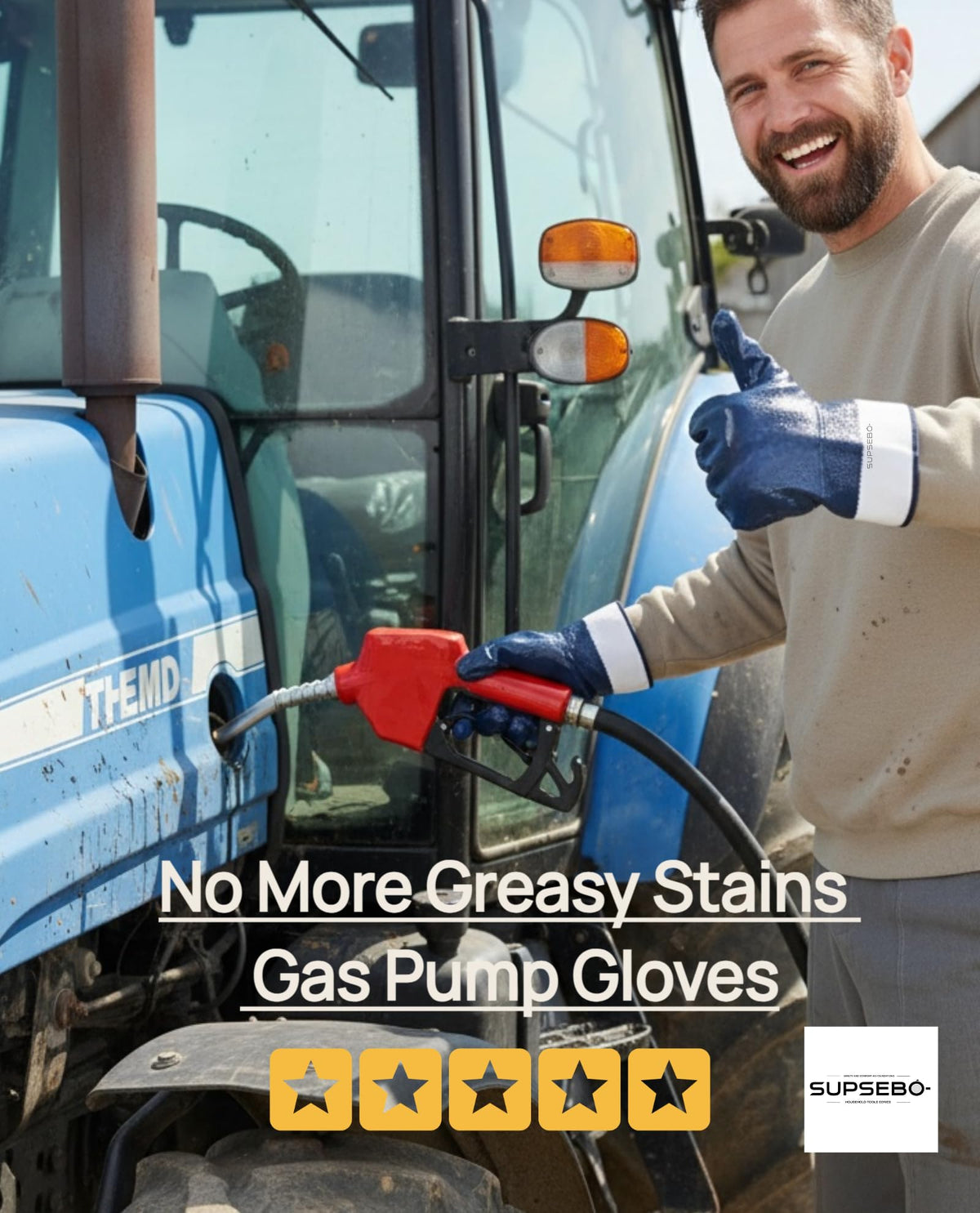 Supsebo nitrile gloves with full coating for enhanced cut resistance.
