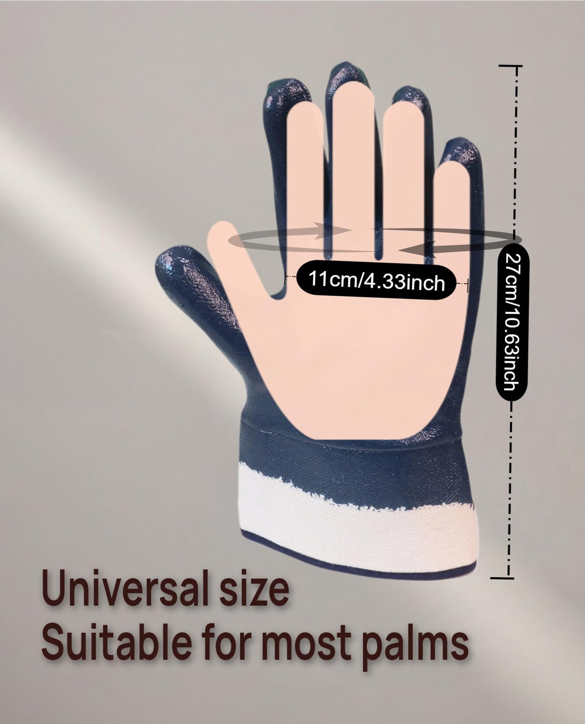 Supsebo reusable nitrile gloves are washable and durable.