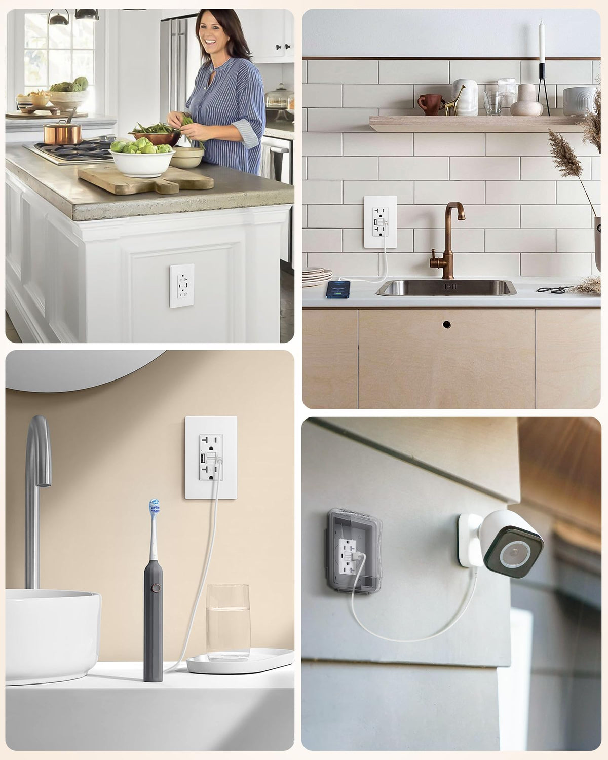 SURAIELEC screwless wall plate for a clean look