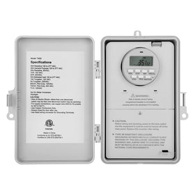 SURAIELEC pool timer outdoor box with weatherproof enclosure for outdoor pump control