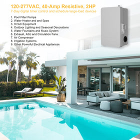 SURAIELEC weatherproof enclosure protects timer in rain and sun