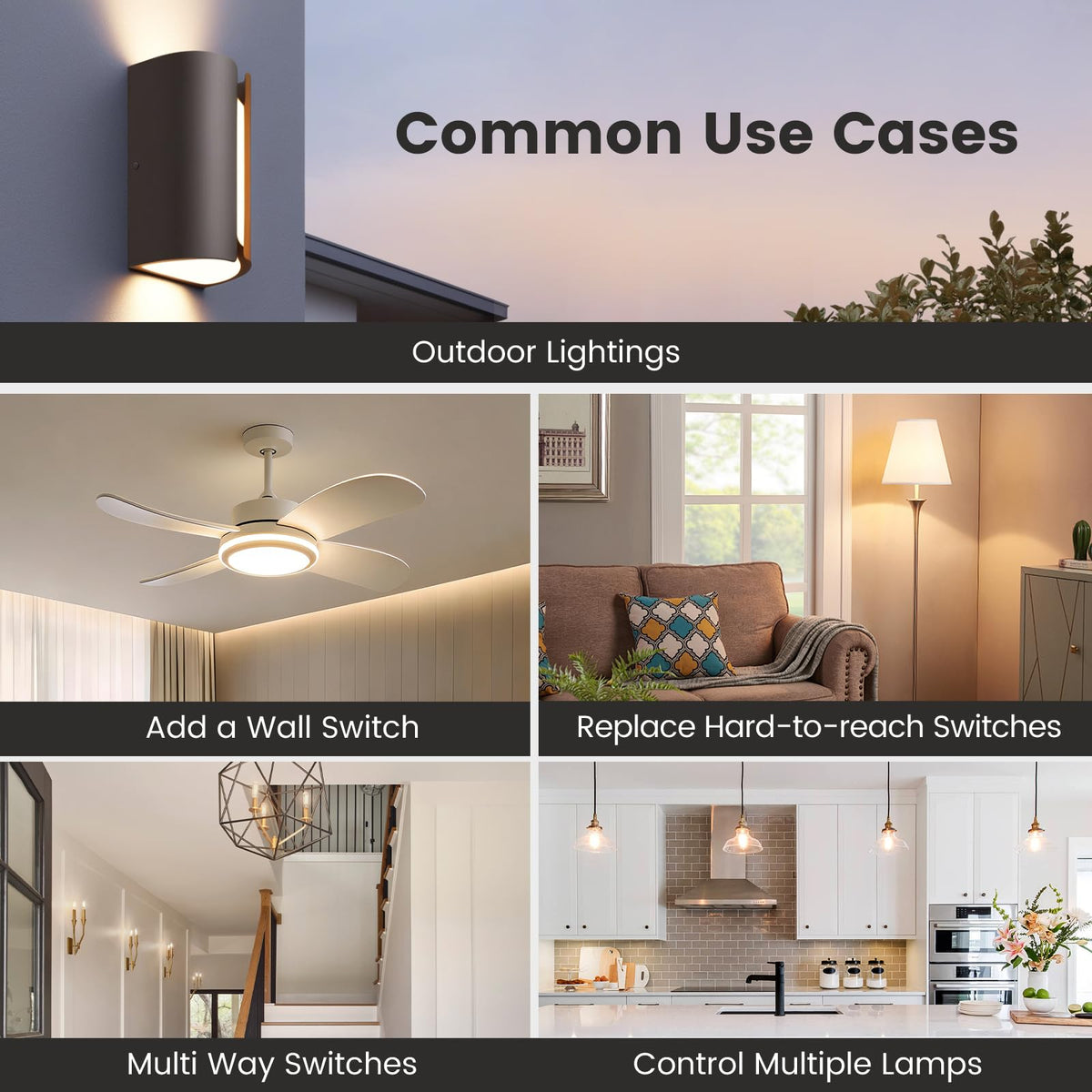 SURAIELEC 15A high-power relay supports lamps and fans.