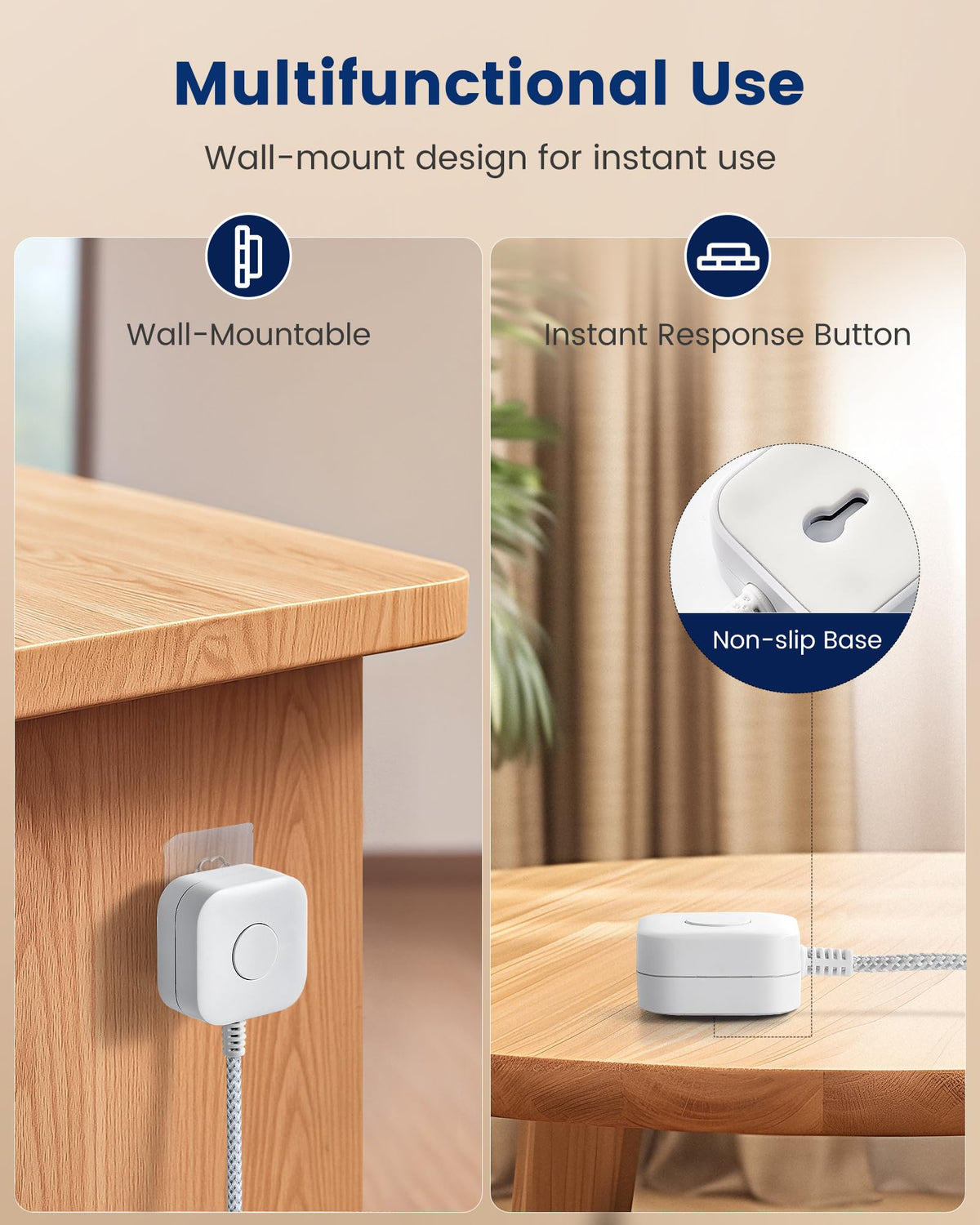 SURAIELEC 3-prong grounded plug ensures safe, stable connections.