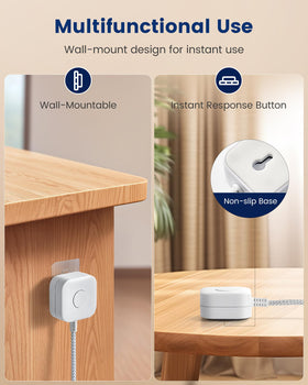 SURAIELEC 3-prong grounded plug ensures safe, stable connections.