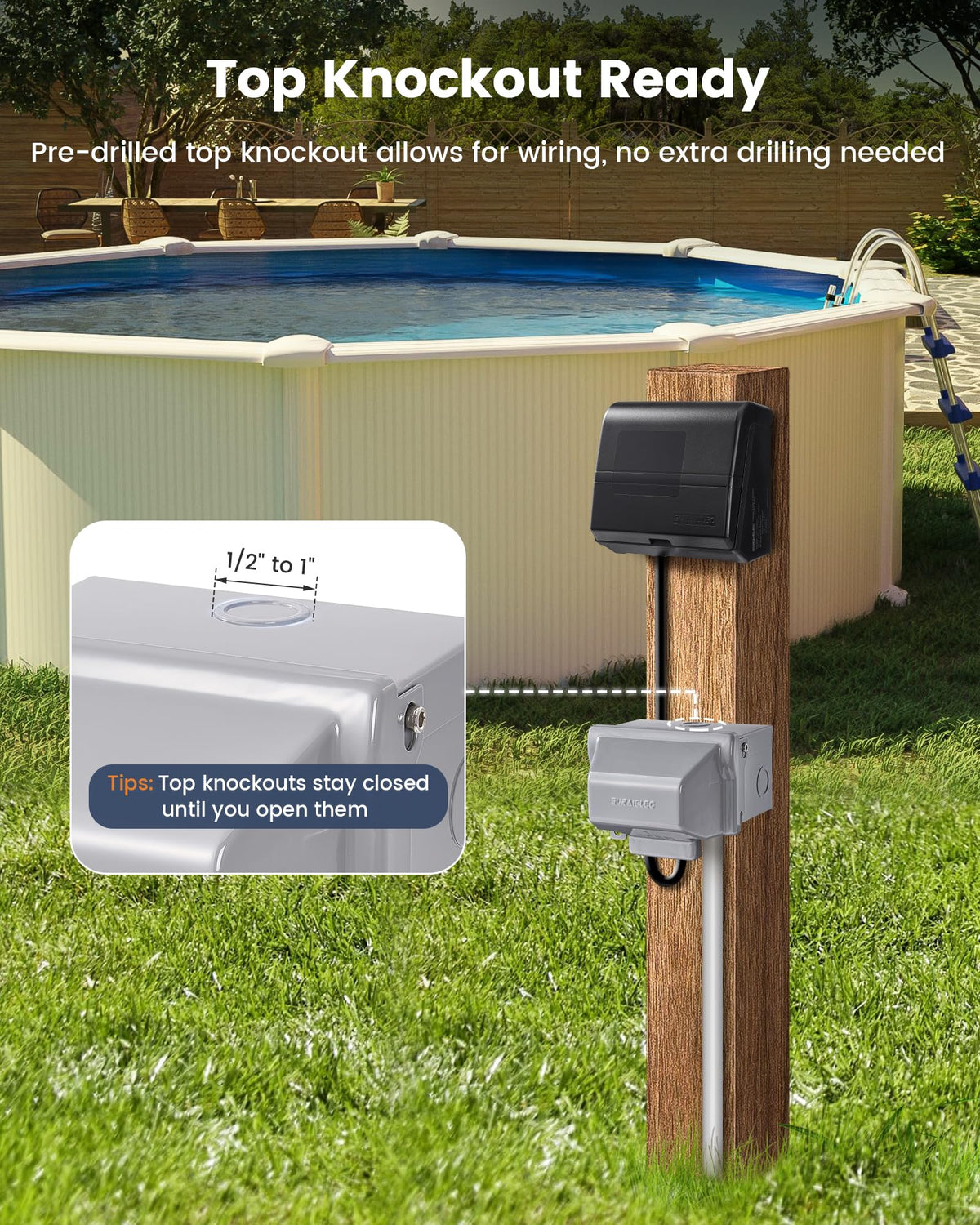 SURAIELEC galvanized steel 3R enclosure resists rain and rust for outdoor durability.