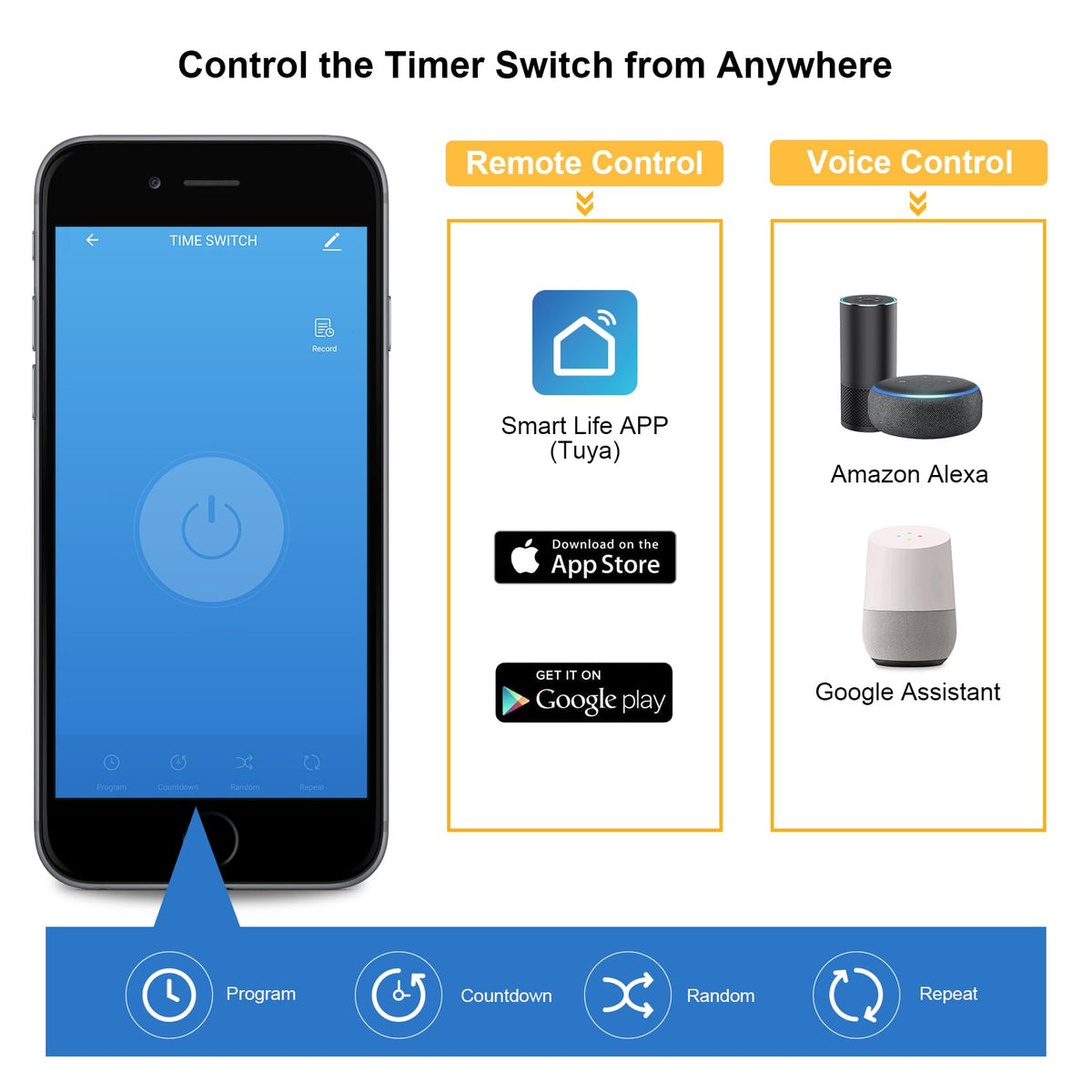 SURAIELEC Alexa and Google Home compatibility for hands-free scheduling